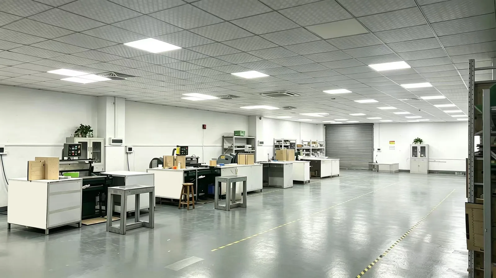 Sample and finishing floor at our own factory