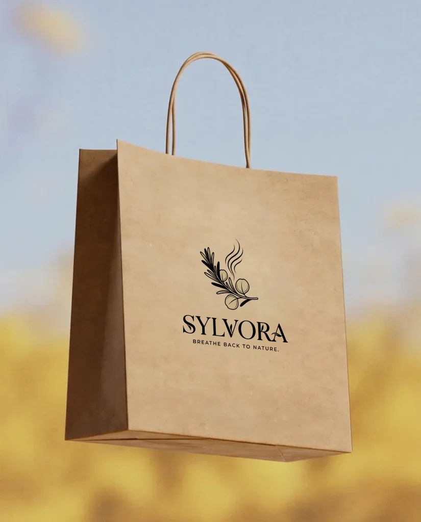 Botanical kraft bag