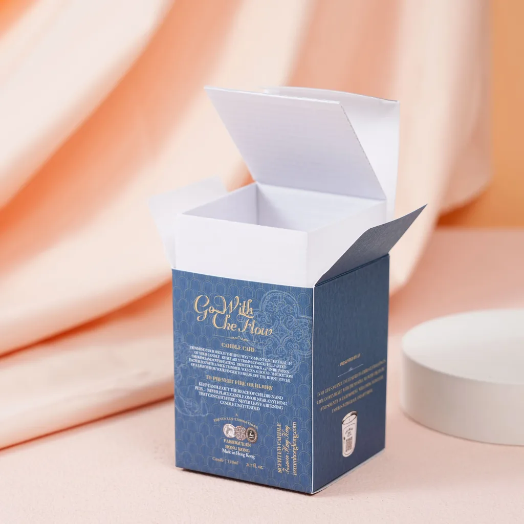 Navy textured carton