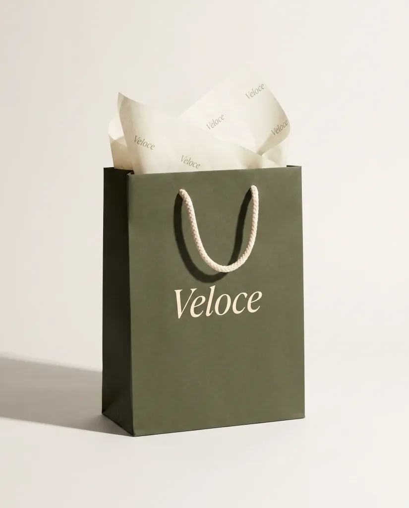 Olive rope-handle bag